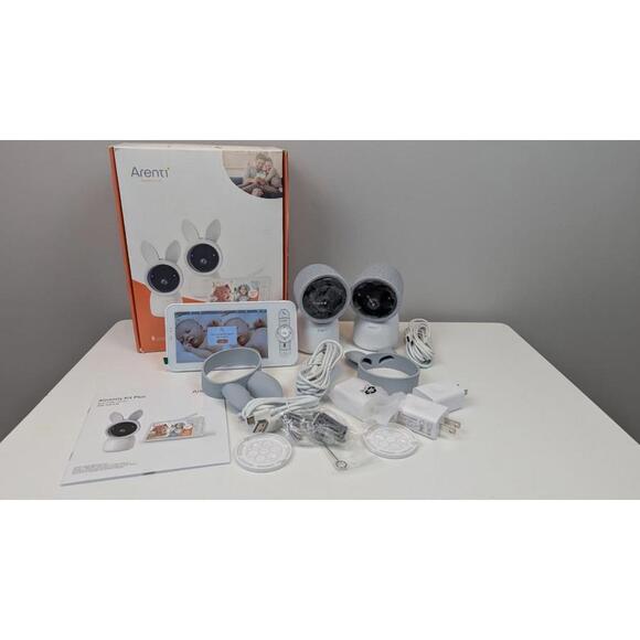 Baby Monitor 2 Cameras, 3MP Baby Camera 2Pack with 5-inch LCD Screen App Control - Picture 2 of 9